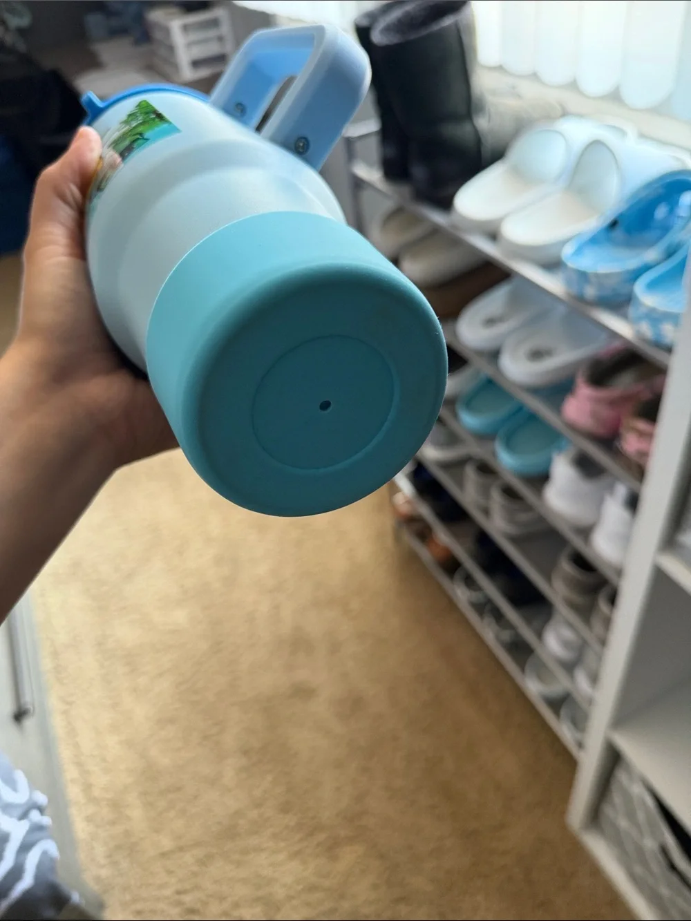Customized Lake Vibes Blue Tumbler - 'Lake Time' Graphic